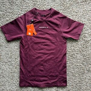 YoungLA Short-Sleeve workout T-Shirt - Maroon